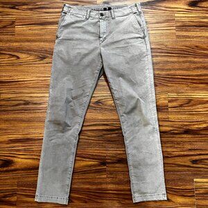 American Eagle Men's Chino Pants Grey Ne(x)t Level Flex Stretch 34x34